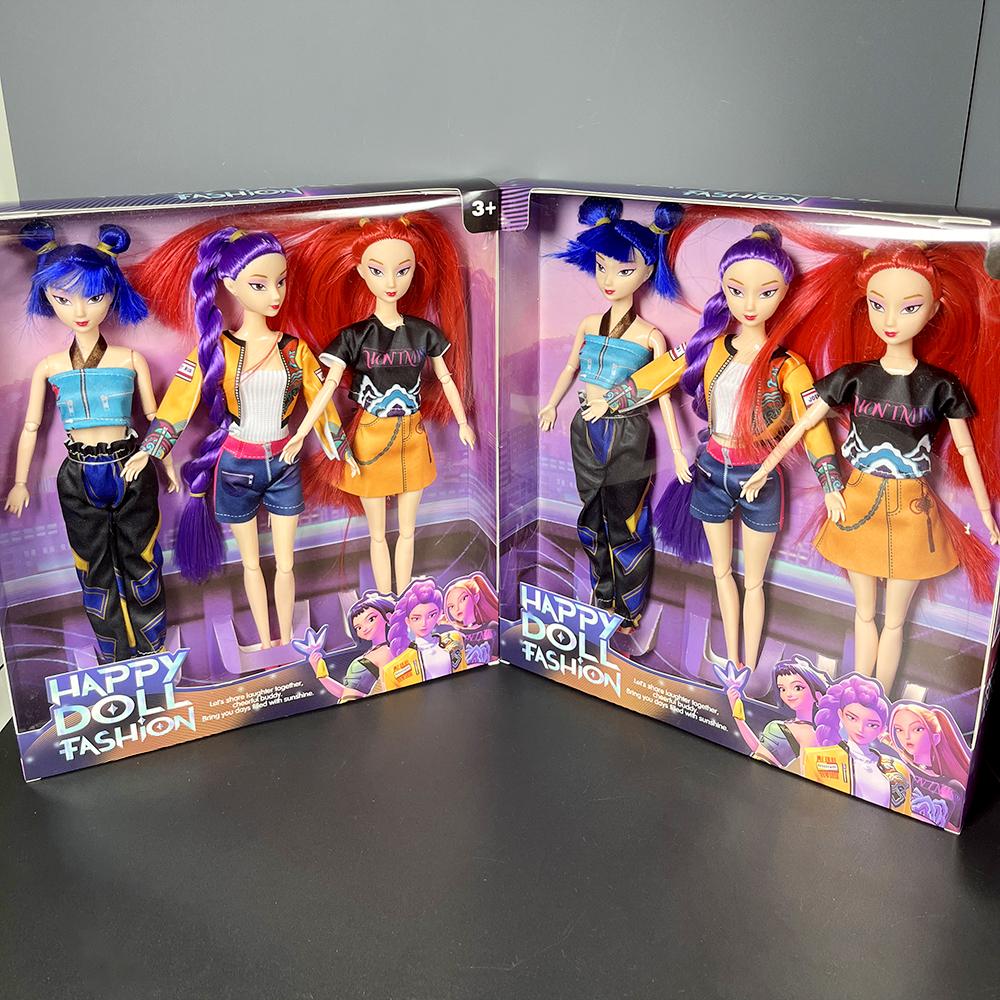 11 Zoll Kpop Dämonenjäger Wunderschöne Prinzessin Puppe Spielzeug Rumi Mira Zoey Actionfigur Mädchenherz Dekorative Puppe Weihnachtsgeschenke