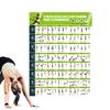 Fitness Chart  Yoga Pose Chart Home Exercise Gym Health Poster Wall Art Canvas Painting Yoga Print Home Wall Decor Cuadros