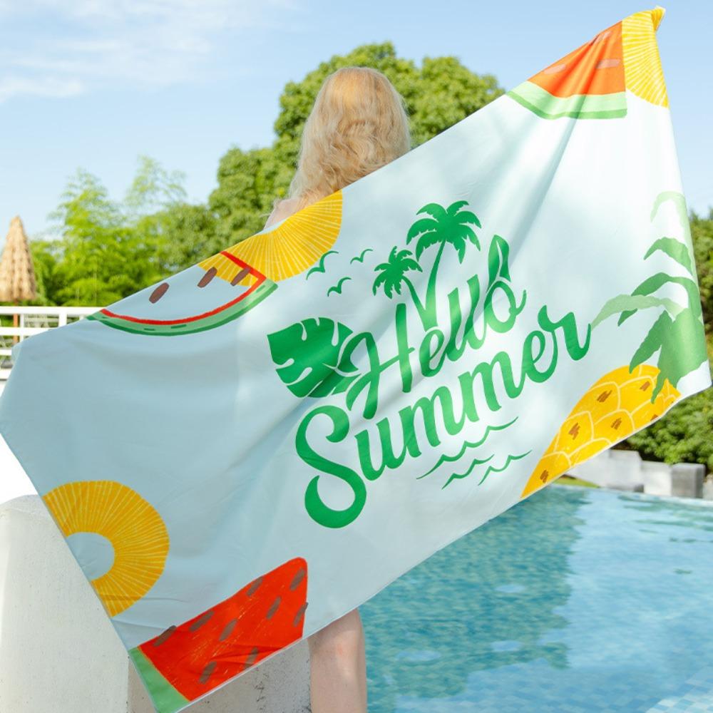 Large Size Pool Towel Quick Drying Microfiber Blanket Bath Towel Oversized Beach Towel  Outdoor