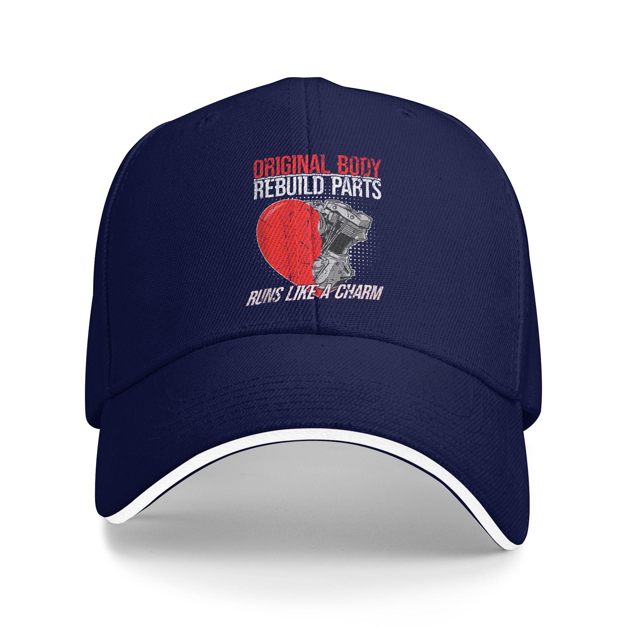 

Summer Casual Baseball Cap Original Body Rebuild Parts Open Heart Surgery Survivor Outdoor Trucker Hat Men Cool Baseball Caps As Picture темно-синього кольору