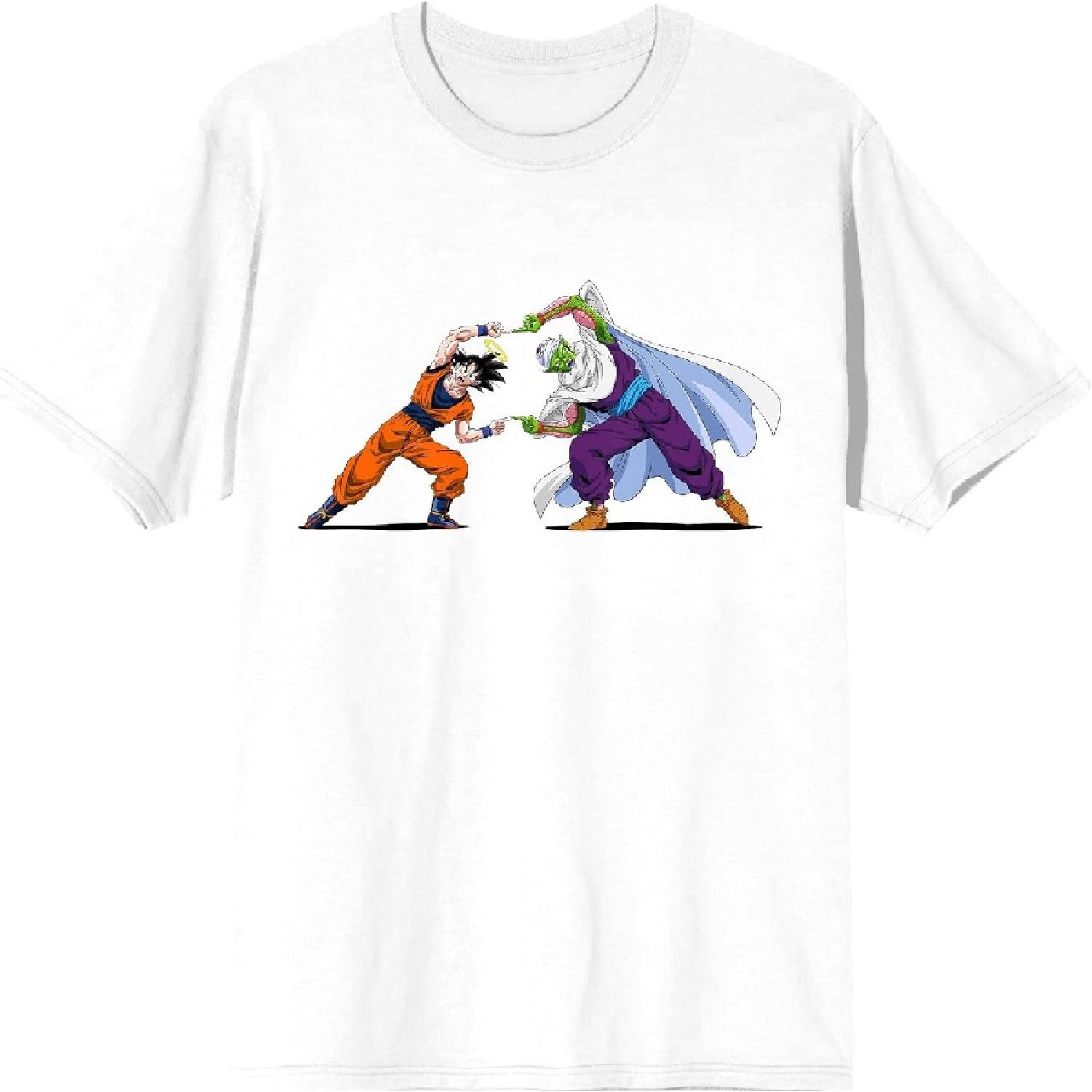 Dragon Ball Z Goku and Piccolo Fusion White Graphic Tee S