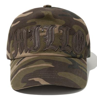 Millo Archive Murky Letter Baseballkappe [Camo Braun]