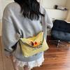 Canvas bag women's large capacity summer versatile messenger bag casual shoulder underarm bag commuter pillow bag
