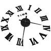 VidaXL 3D Wall Clock Modern Design Analog Clock Decorative Clock Living Room Interior Home Black 325159