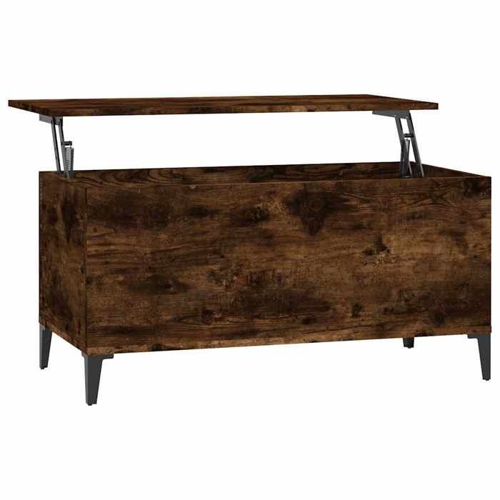 819593 vidaXL Table basse Chêne fumé 90x44,5x45 cm Bois d'ingénierie