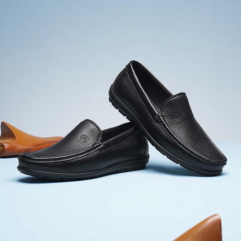 Aokang Men s Soft-Sole Business Casual Leather Shoes 38