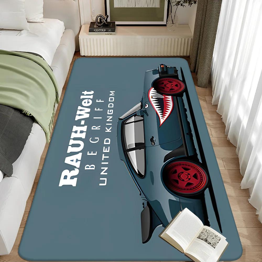 Alfombra Deportiva JDM RWM de Tokio para Decoración del Hogar Felpudo Alfombras de Sala de Estar Alfombra de Dormitorio Pasillo Alfombra Antideslizante Alfombra de Cocina Felpudos