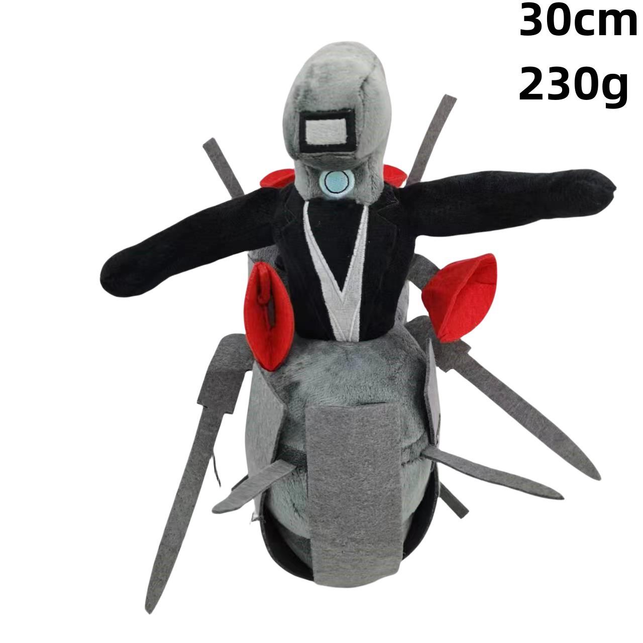 

Новый Clock Man Cross Border Toilet Man Игрушка Skibidi Toilet Мягкая игрушка Кукла серый