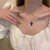 4PCS Gothic Style Thorn Love Necklace Set Personality Crucifix Pendant Chain  Church