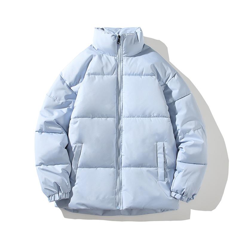 

Новая куртка с хлопковой подкладкой и воротником-стойкой для пар, свободная короткая стеганая куртка-пуховик унисекс на зиму. XXXXL