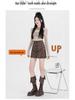 Suede Leopard Print A-line Midi Skirt for Women - Autumn/Winter 2024 Collection