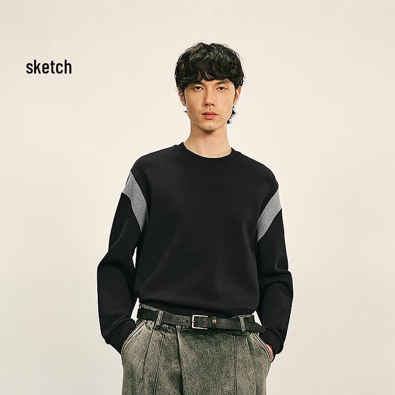 

CROQUIS Men s H-Fit Round Neck Pullover Sweatshirt L