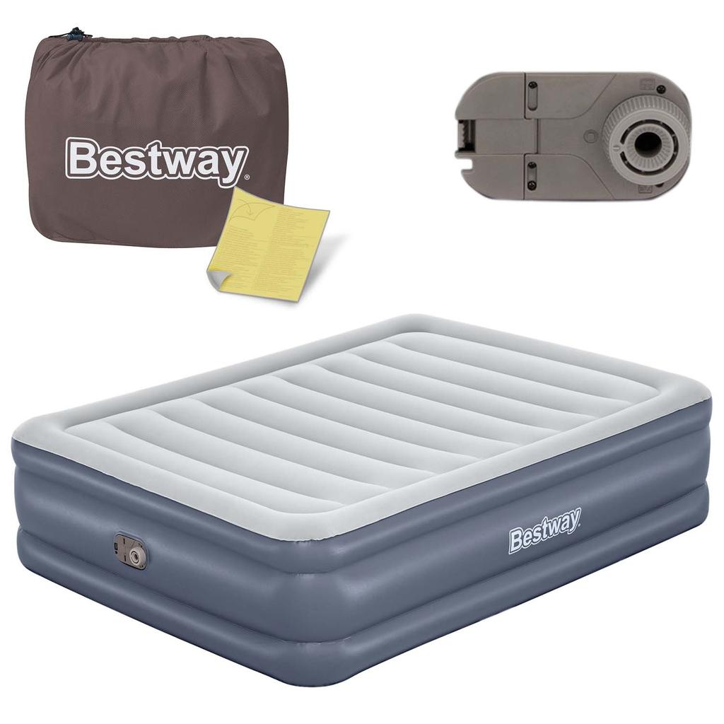 Inflatable Mattress 203X152X51 Cm With Built-In Electric Pump Bestway 6713I