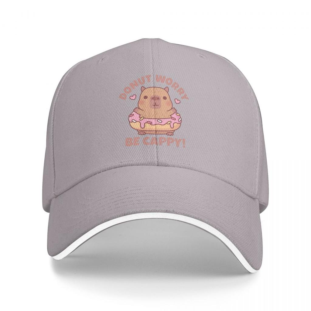 Dont Worry Be Capy Capybaras Baseball Caps Snapback Baseball Hats Breathable Casual Casquette Outdoor Unisex