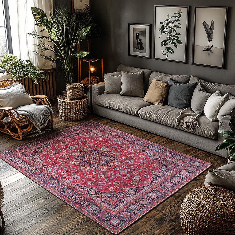 Vintage Bohemian Rug Non-Slip Large Area Rugs for Living Room Ottoman Moroccan Oriental Handwoven Carpets Indoor Decoration 4x6 50x80cm