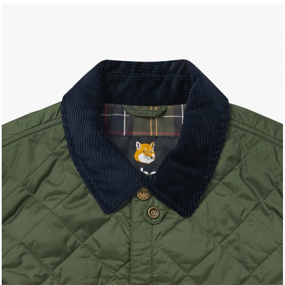 Barbour Mqu1735 Mqu Gn73 Barber X MaiSon KitSune foX Head Diamond Qualifying Men S Jacket
