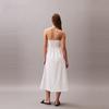Calvin Klein Beach Vacation Style Tie Neck Pure Cotton Sleeveless Dress Women Dresses 47C014G