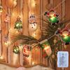 Christmas String Lights Hanging Ornament Decorative Snowman for Festival