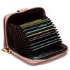 Genuine Leather Wallet Women's Short Fashionable Clutch Purple Zipper Hand-held Card Holder Bag Coin Purse