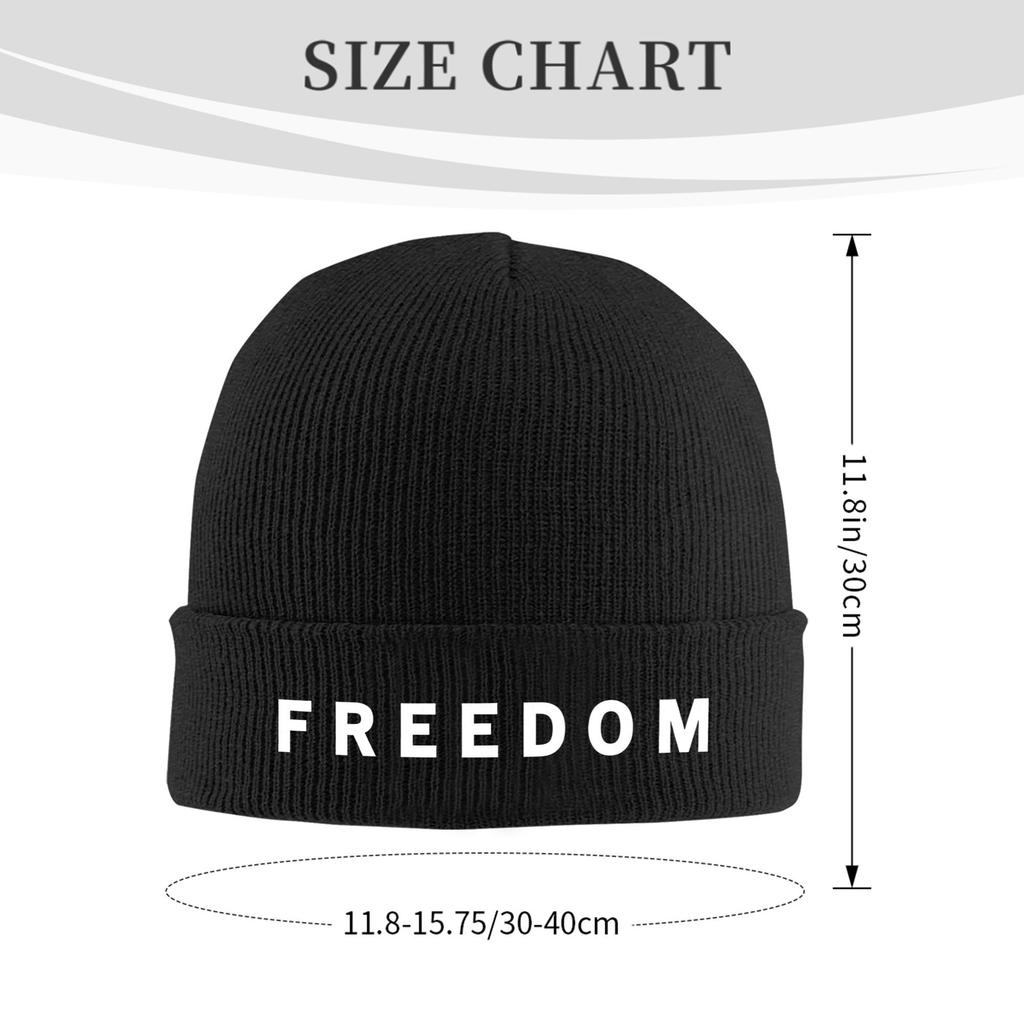Freedom Beanie Mützen Charlie Kirk Bonnet Mützen Unisex Erwachsene Hip Hop Hippie Strickmütze Winter Grafik Elastische Mützen