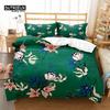 Floral Bedding Set Botanical Duvet Cover Queen Soft Boho Rose Flowers Leaves Print Comforter Cover For Kids Teens Adults Decor