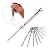 1PC Mini Micro Aluminum Hand Drill with Keyless Chuck +10pcs Twist Drill Bit Woodworking Drilling Rotary Tools