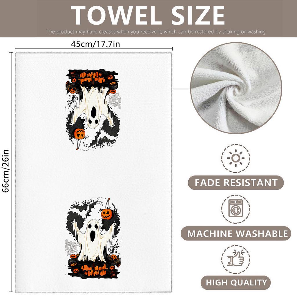 Halloween gift towel holiday decorations microfiber kitchen towel special dish towel rag