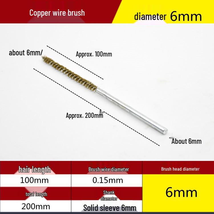 Electric Drill Stainless Steel Pipe Brush with Extended Handle for Polishing, Grinding, Deburring, and Rust Removal