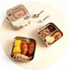 304 Stainless Steel Handheld Lunch Container Leak-proof Cartoon Square Children's Bento Lunch Box With Fork Spoon Microwave Safe