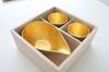 Nousaku Gold Leaf Sake Set Katakuchi Guinomi (Ichigo × 1, × 2)