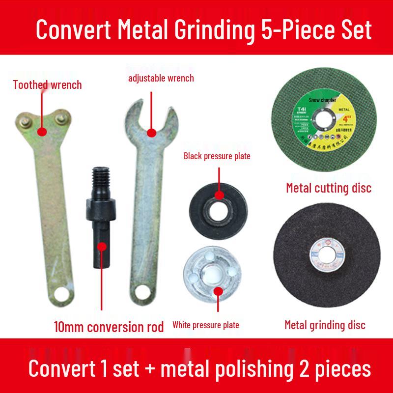 Cordless Drill Angle Grinder & Polishing Conversion Set