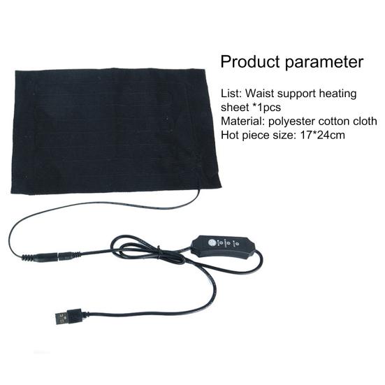 Heating Pad High Thermal Conductivity Convenient Polyester Cotton Waist Belly Warming Mat for Home