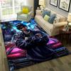 3D Top Rapper Legende Star Kunst Cartoon Hip Hop Teppich für Schlafzimmer Wohnzimmer Sofa Zuhause Fußmatte Dekor,großer Spiel-Rutschfester Bodenbelag