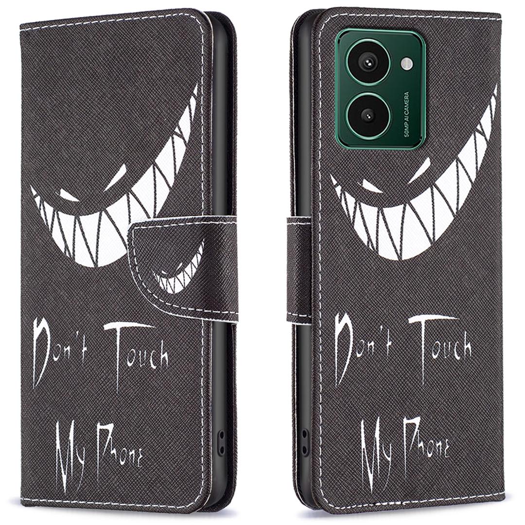 

Для HMD Pulse+ Чехол из ПУ кожи с подставкой Флип-чехол для телефона с печатью узора B