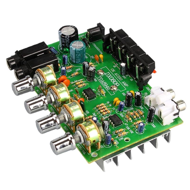 

DX-0809 2.0 Amplifier Audio Board Module for DC 12V 40W+40W High-Power Amplifier Board 1