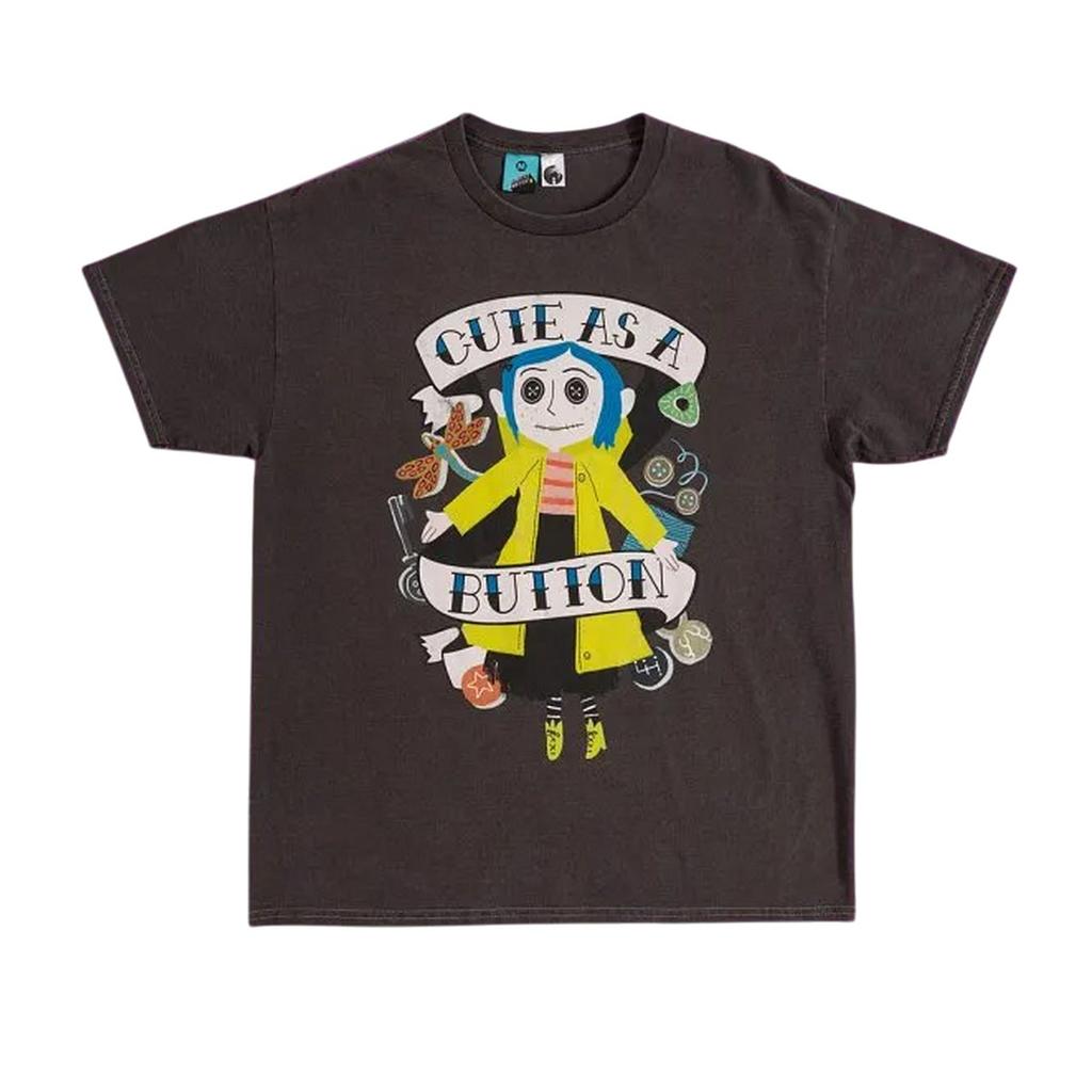 Coraline Unisex Adult Cute As A Button T-Shirt
