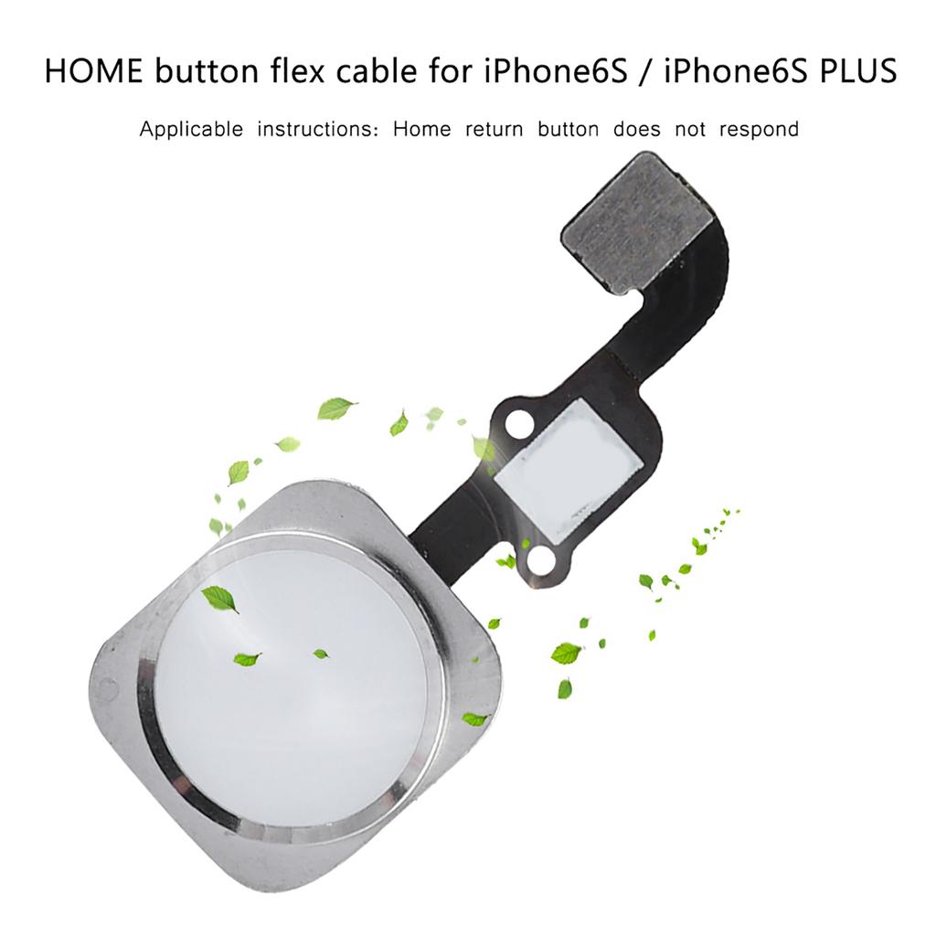 Home Button Replacement Touch ID Sensor Key Cable for 6S/6S Plus HOME Button Black