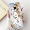 For Huawei Y9A Case Cover Luxury Fashion Flowers Kawaii Cute Cat Shockproof Phone Case For Huawei FRL-22 FRL-23 FRL-L22 FRL-L23