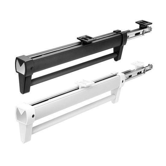 Pull-Out Pants Rack Heavy Duty Aluminum Alloy Space Saving Retractable