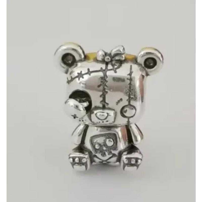 Copper Plated Cz Herocross Cartoon Rabbit Charm Family Mother Beads Stopper Fit Original European Bracelet Jewelry