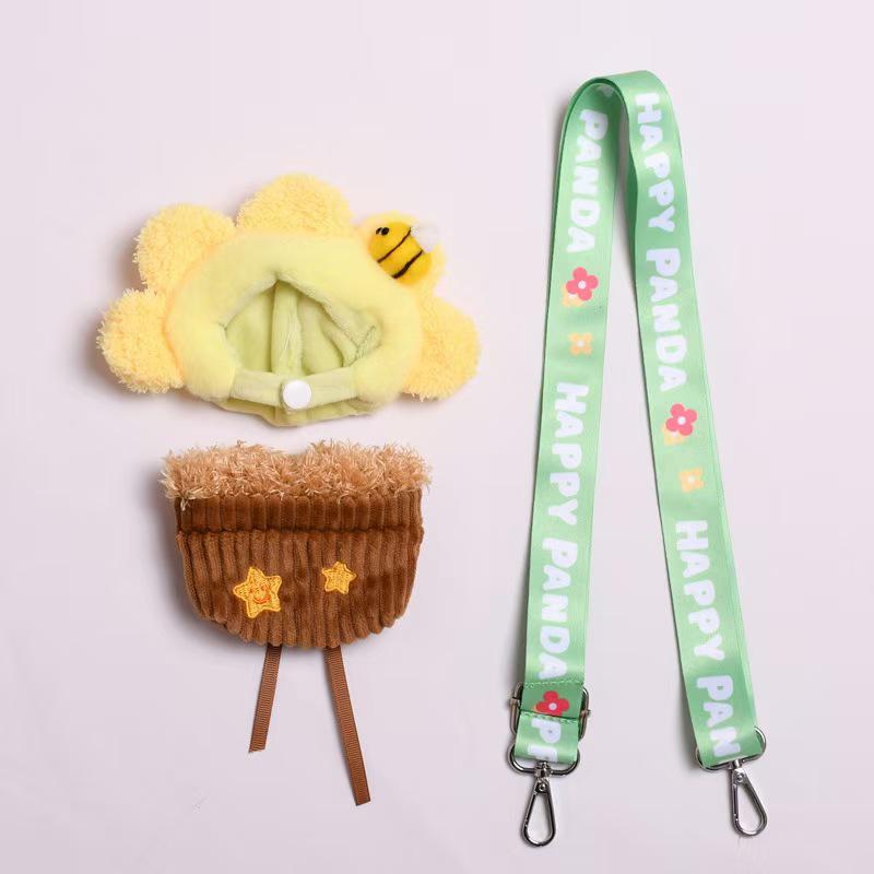 17cm La Boo Boo Blind Box Dinosaur & Shark Keychain In Cute Bee Costume