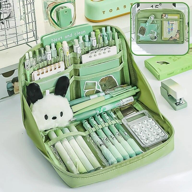 12-warstwowy piórnik o dużej pojemności, ładnie wyglądający, wielofunkcyjny, do przechowywania artykułów piśmienniczych, torba 1 szt.