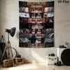 Chainsaw Man Wall Tapestry Aesthetic Wall Hanging Printed Fabric Blanket Decorative Tapestries For Bedroom Living Room Home Decor