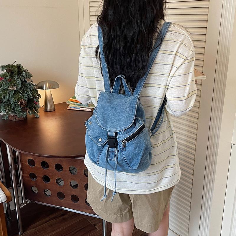 Denim Rucksack Große Kapazität Schüler Klassen Schultasche