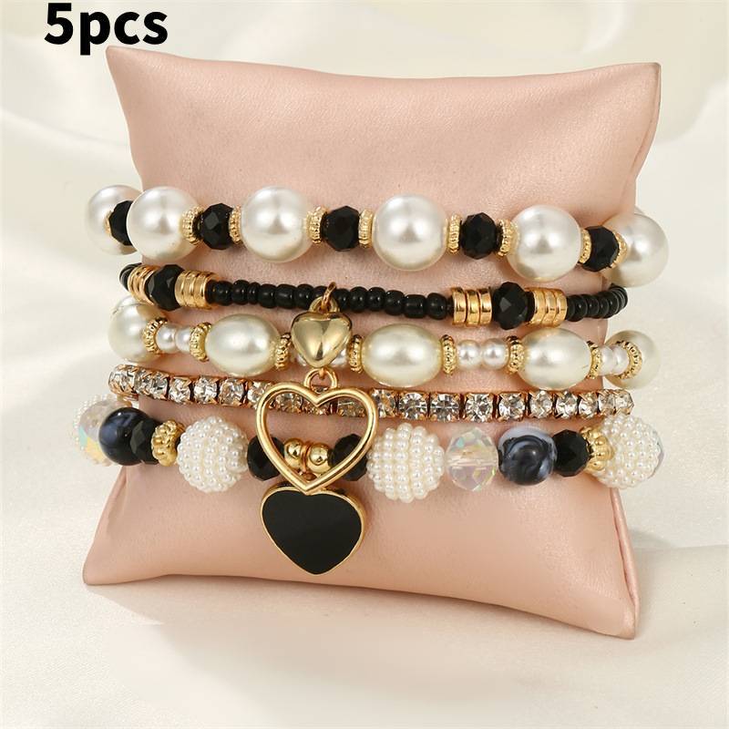 Handmade Pearl Bracelets For Women Geometric Style Fashion Perfect Gift For Her