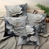 1/4pcs Floral Patterned Pillowcases with 3D Flower Design Sofa Cushion Cover Home Bedroom Room Decoration