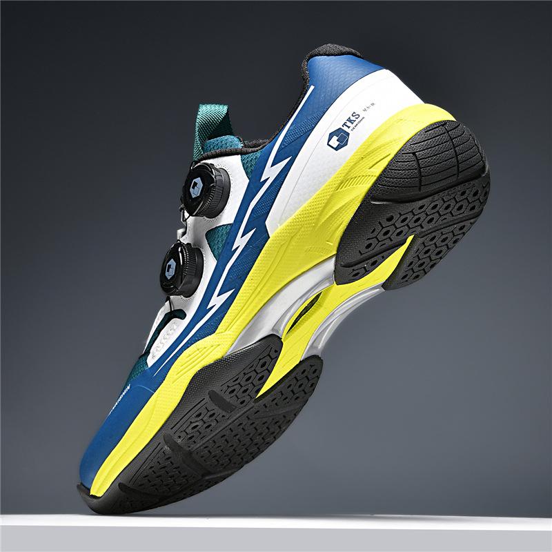 New Men's Badminton Shoes Rotating Button Outdoor Sports Tennis Training Casual Couple Daily Table Tennis Shoes
