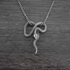 Gothic Snake Pendant Necklace For Women With Alloy Geometric Design Jewelry Gift