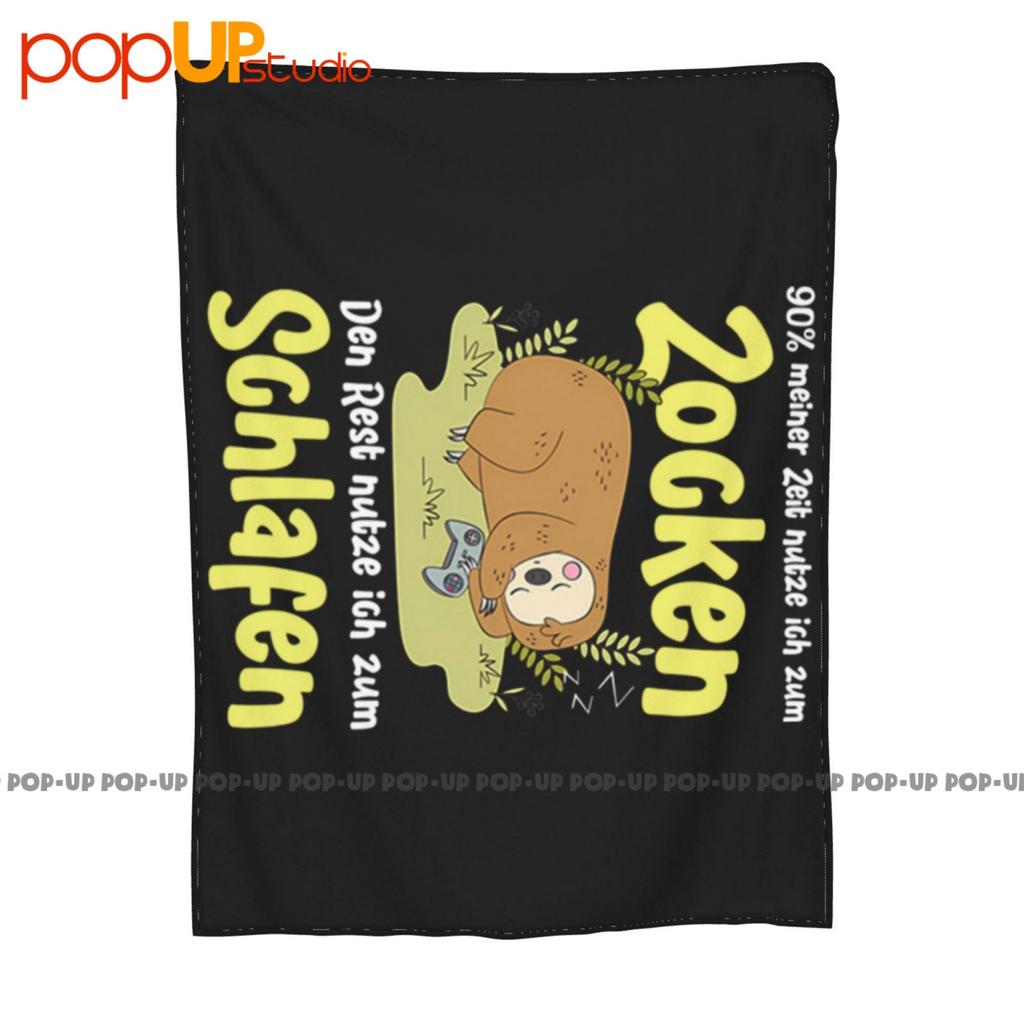Zocken Zocker Gamer Gaming Faultier Ultraweiche Decke Quilt Winter Sofabezug Bettdecken