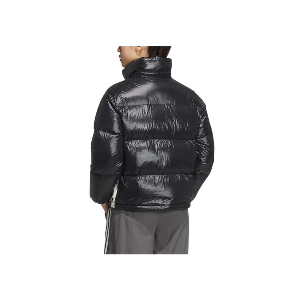 Adidas Originals Sports Casual Zipper Long Sleeve Down Jacket Women Outerwear Black JD3782